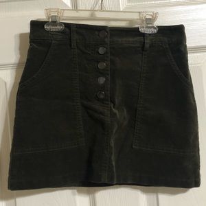 Forever 21 Green Corduroy Skirt - Size S